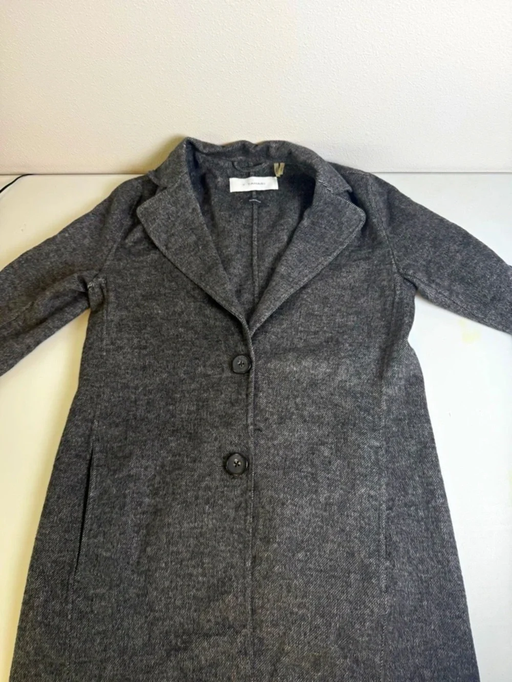 Classic Charcoal Gray Single-Breasted Women’s Trench Coat